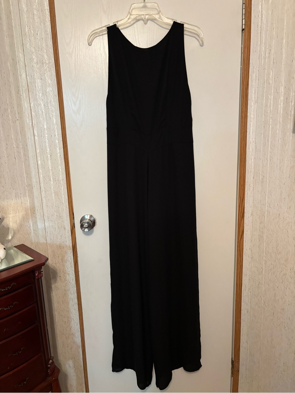 Veronica M Black Wide-Leg Sleeveless Jumpsuit
